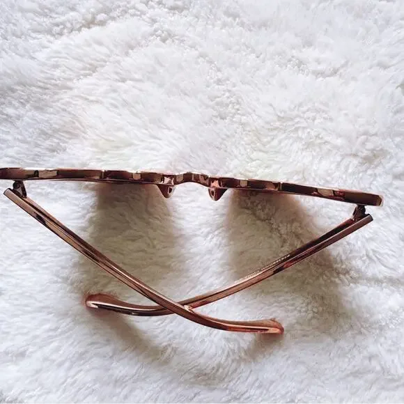 Addison Gold Heart-Shaped Sunglasses - Picture 11 of 13